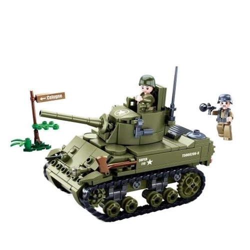Конструктор Sluban Army Легкий танк М5 344 деталі (M38-B0856): Виробник Sluban