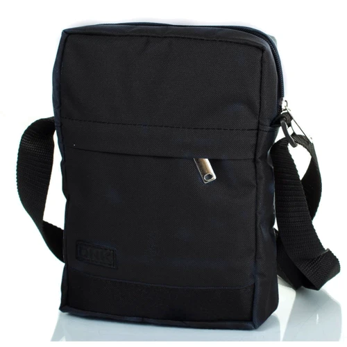 Чоловіча сумка планшет DNK Leather чорна (DNK-Bag-724-1): Застібка Блискавка