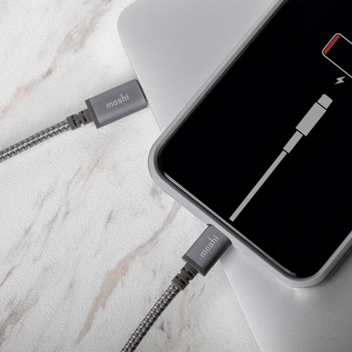 Кабель Moshi USB-C Cable to Lightning Cable Integra 1.2m Titanium Grey (99MO084041) фото 3