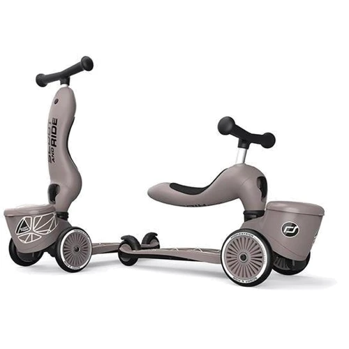 Самокат детский Scoot&Ride серии Highwaykick-1 Lifestyle коричневый (SR-210621-BROWNLINES): Количество колес 3