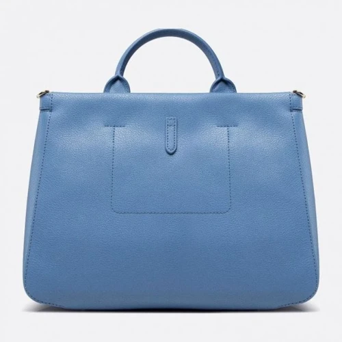 Женская сумка тоут Furla Palazzo S Tote светло-голубая (WB00345AX07320773S): Тип ручки Со съемным ремнем, Плечевой ремень, Короткая ручка
