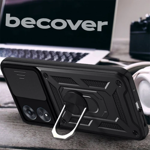Чохол для телефона BeCover Military Black for Oppo A78 4G (710711): Тип накладка на заднюю часть