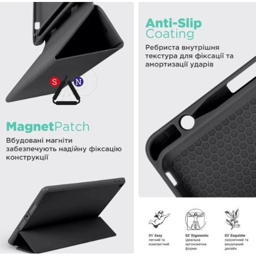 Аксессуар для планшетных ПК ArmorStandart Smart Case Fold Pen Black for Xiaomi Redmi Pad Pro / Poco Pad (ARM81430) фото 6