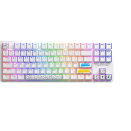 Клавіатура HATOR Rockfall 2 Mecha TKL Authentic Edition White (HTK-531)