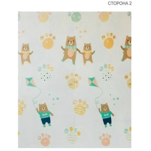Дитячий килимок двосторонній Bambi Парк та ведмідь MR 0586-1: Тип развивающий коврик