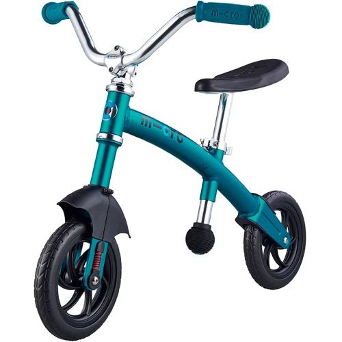 Беговел Micro серии G-Bike Chopper Deluxe - Аква (до 20 kg с сидением, 2-х колесный)
