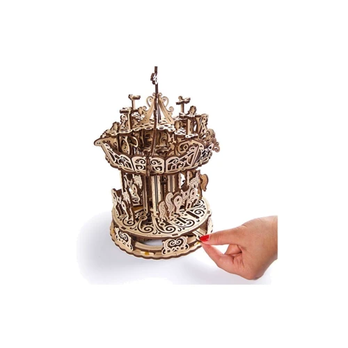 Механічний 3D пазл UGEARS "Карусель" (70129): Вид розваги і спорт