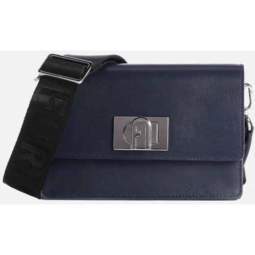 Женская сумка кросс боди Furla 1927 Soft Mini Crossbody 20 темно-синяя (WB00339AX0748BO500)