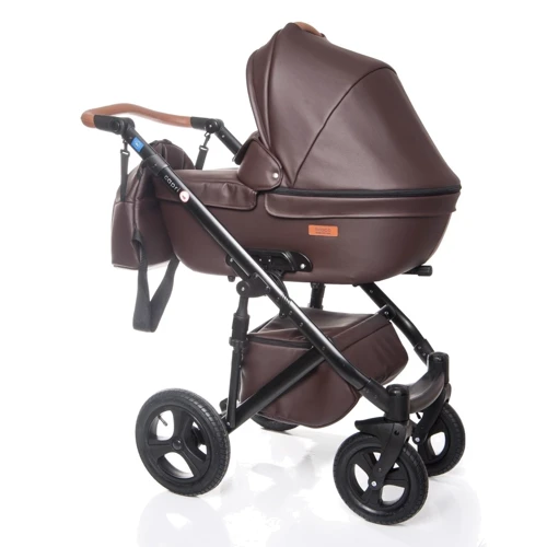 Универсальная коляска 2-в-1 Broco Capri brown: Ширина шасси 59.5 см