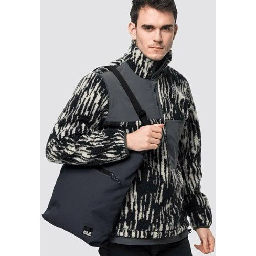 Сумка тоут Jack Wolfskin 365 Tote Bag черная (2009891_6350): Фактура Тканая, Матовая