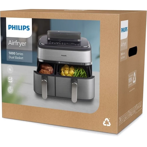 Мультипечь Philips Dual Basket Airfryer 5000 Series NA555/00