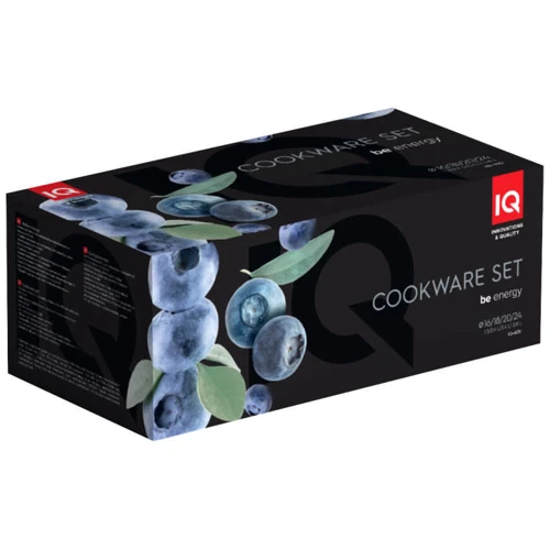 Набір каструль IQ Be Energy 8 ін. 1.3 л+2.4 л+3.4 л+5.8 л (IQ-6051)