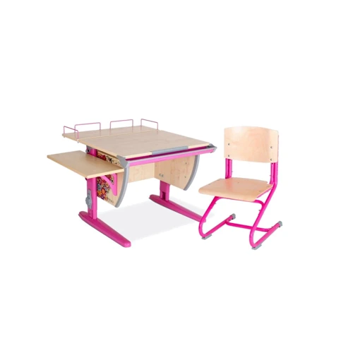 Набор мебели Дэми клен/розовый с рисунком (цветы) (Д-20031324): Возраст ребенка от 6-ти лет
