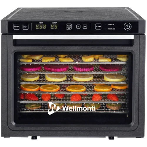 Сушка овощей Wellmonti WM-1001: Продукты для сушки грибы, ягоды, овощи, фрукты, травы, рыба, мясо, тесто, орехи, лапша