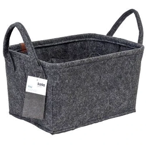 Корзина KELA Fay темно серый 35х25х20 см (24463)