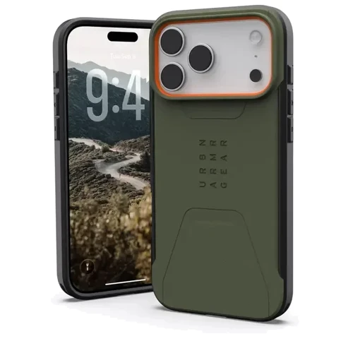 Чехол для iPhone Urban Armor Gear UAG Civilian Magsafe Olive/Orange (114546117297) for iPhone 17 Pro Max