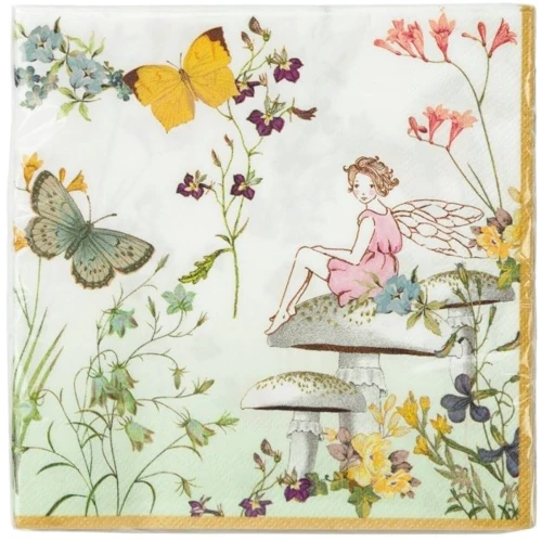 Сервировка стола Одноразовые салфетки Talking Tables серия TRULY FAIRY 33х33 см 20 шт в упаковке (TSFAIRY-NAPKIN)