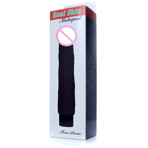 Вібратор BOSS Series Real Skin Black (BS6700072)