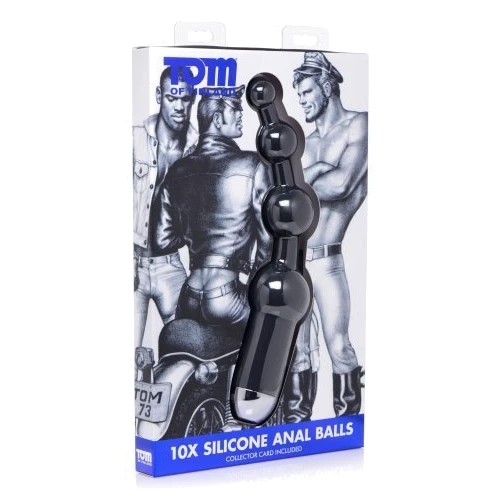 Tom of Finland 10X Silicone Anal Balls - анальні кульки 15,25х4,19