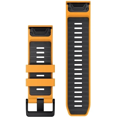Ремешок Garmin QuickFit 26mm Watch Bands Spark Orange/Graphite Silicone (010-13393-01): Цвет оранжевый