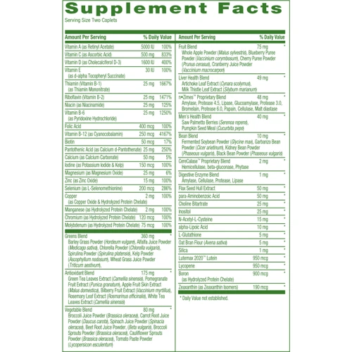 GNC Ultra Mega Green Mens Multivitamin 60 caps: Стать Чоловік