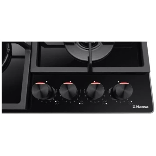 Варочная поверхность Hansa BHKS630540: Расположение панели спереди