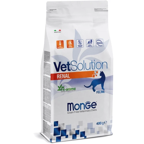 Лечебный сухой корм для кошек Monge VetSolution Cat Renal Ренал при ХПН 400 г (8009470081641)