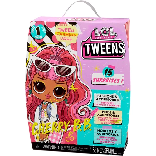 Ігровий набір з лялькою L.O.L. SURPRISE! серії Tweens - Черрі-Леді (з аксесуарами) (576709): Висота, см 15