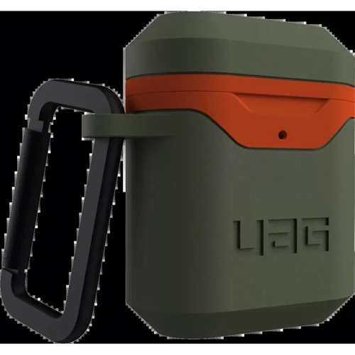 Чехол для наушников Urban Armor Gear UAG Std. Issue Hard 001 (V2) Olive/Orange (10242F117297) for Apple AirPods 1/2 фото 5