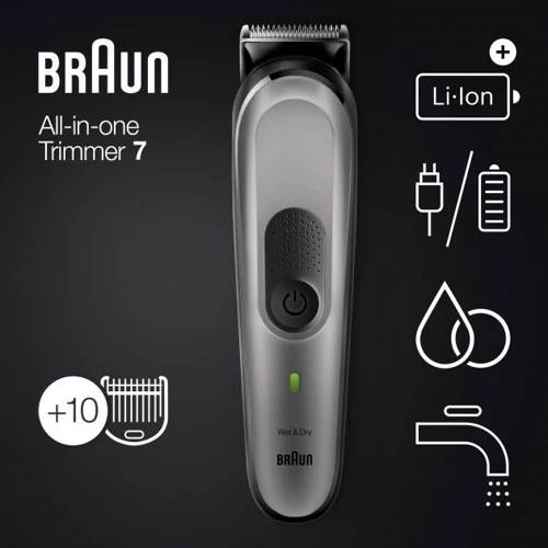 Машинка для стрижки (триммер) Braun MGK7320: Время зарядки аккумулятора, ч 1