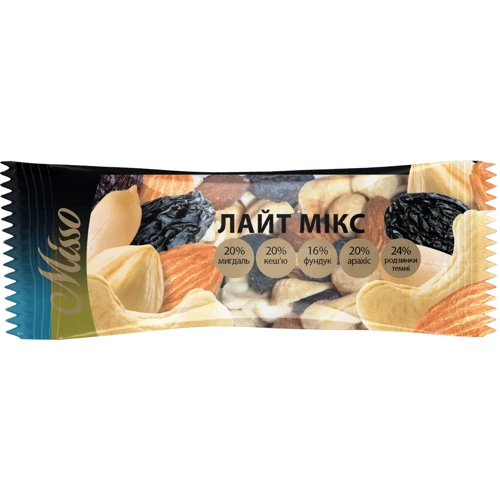Орехи Misso Лайт Микс с изюмом 40 г (4820232570531)