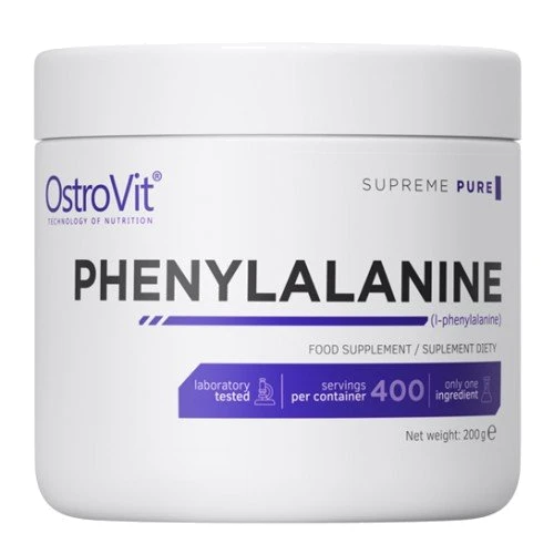 Аминокислота для спорта Ostrovit Phenylalanine Фенилаланин 200 g /400 servings/ Natural