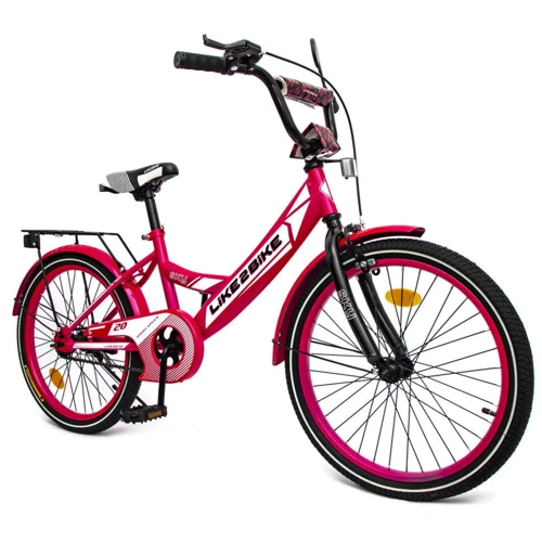 Велосипед подростковый 2-х колесный 20'' 212004 (RL7T) Like2bike Sky, розовый, рама сталь, со звонком
