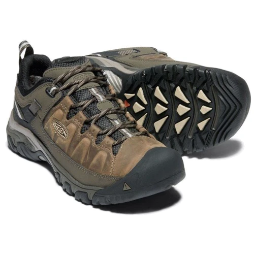 Полуботинки KEEN Targhee III Wp M 1017783 42.5 хаки натуральная кожа демисезон фото 4