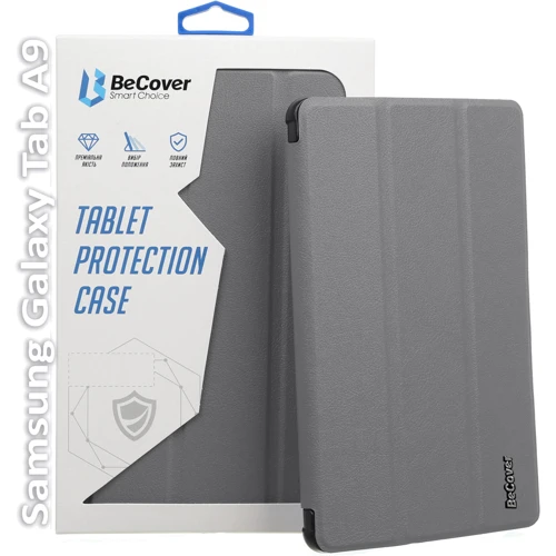 Аксесуар для планшетних ПК BeCover Smart Case Gray для Samsung X115 Galaxy Tab A9 (709909)