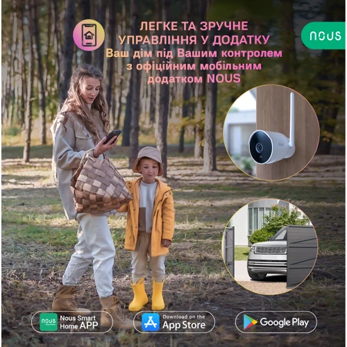 IP-камера відеоспостереження Nous W7P: Тип підключення до інтернету бездротове