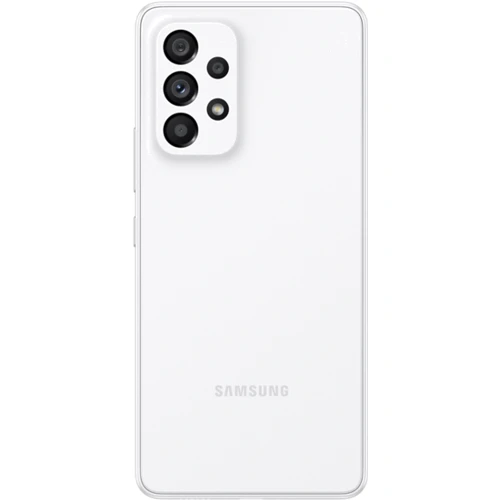 Смартфон Samsung Galaxy A53 5G 8/128GB White A536E: Камера 64.0 Mп + 12.0 Mп + 5.0 Mп + 5.0 Mп, Фронтальна камера 32 Мп