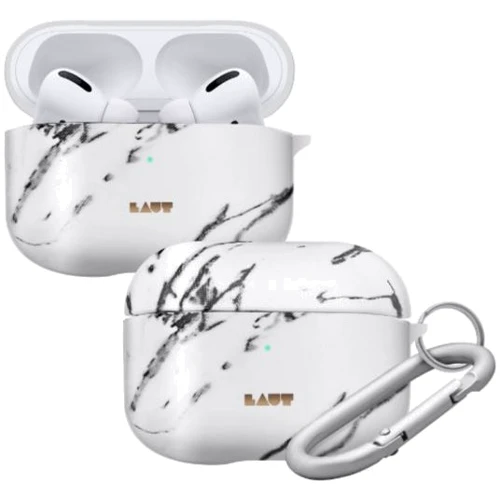 

Чехол для наушников Laut Huex Marble with Belt White (L_APP_HXE_MW) for Apple AirPods Pro