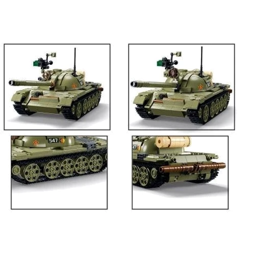 Конструктор Sluban Танк 3 в 1604 деталі (M38-B1135): Кількість деталей, шт. 604