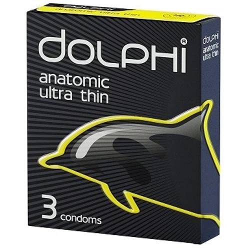Презервативы DOLPHI Анатомические сверхтонкие 3 шт: Тип Ультратонкие