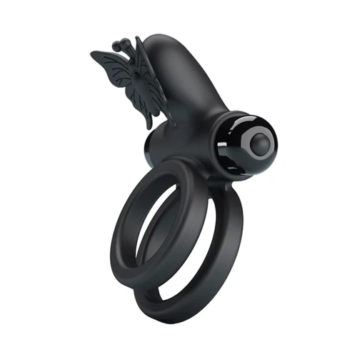 Эрекционное виброкольцо Pretty Love Passionate Ring IX Black