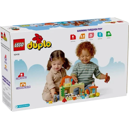 Конструктор LEGO DUPLO Town Уход за животными на ферме (10416): Количество деталей, шт. 74