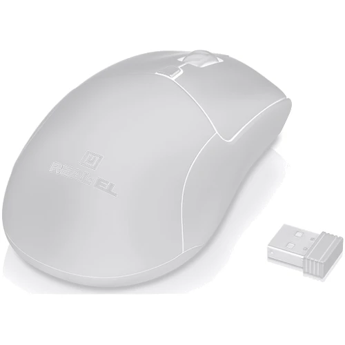 Мышь REAL-EL RM-460 W Black (EL123200048): Эргономика симметричная для левшей