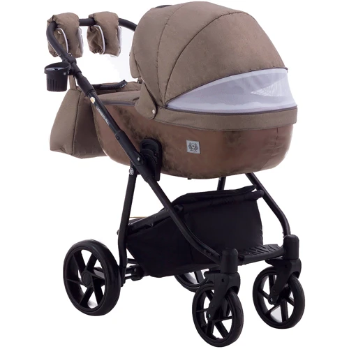 Коляска 2 в 1 Adamex Hybryd Plus BR279 капучино шкіра (мармур) - капучино (623890): Ширина шасі 61.5 см
