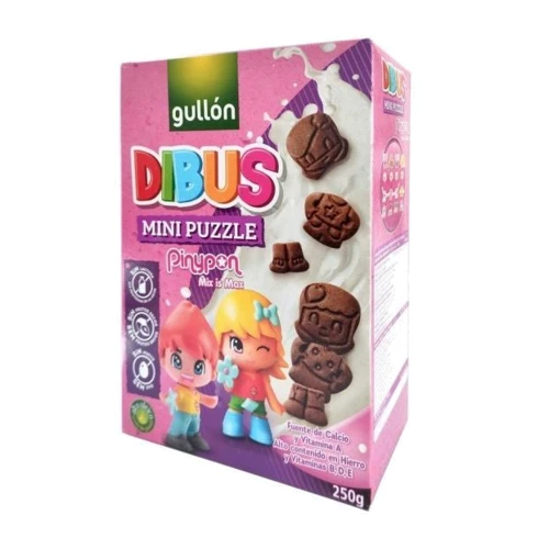 Печенье Gullon Dibus Mini PinyPon 250г