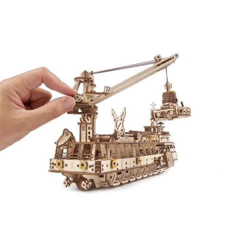 Механічний 3D пазл UGEARS Дослідницьке судно (70135) фото 12