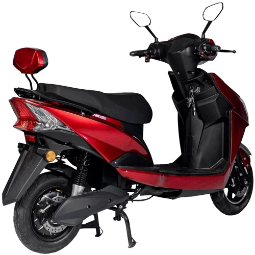 Электроскутер Atlas Spider 1500W Lithium Red: Особенности Для бездорожья, Двухместный, С багажником, С большими колесами, С рулем, С сиденьем, С большим запасом хода, Мощные