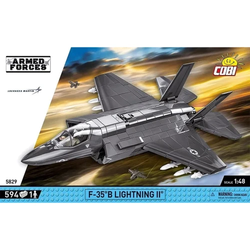 Конструктор Cobi Armed Forces Самолет 1/48 F-35B Lightning II (COBI-5829): Количество деталей, шт. 594