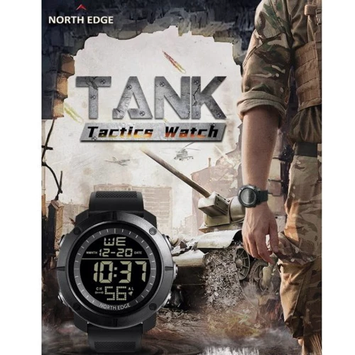 Наручные часы North Edge Tank 5BAR 9997: Тип циферблата Цифровой (электронный)