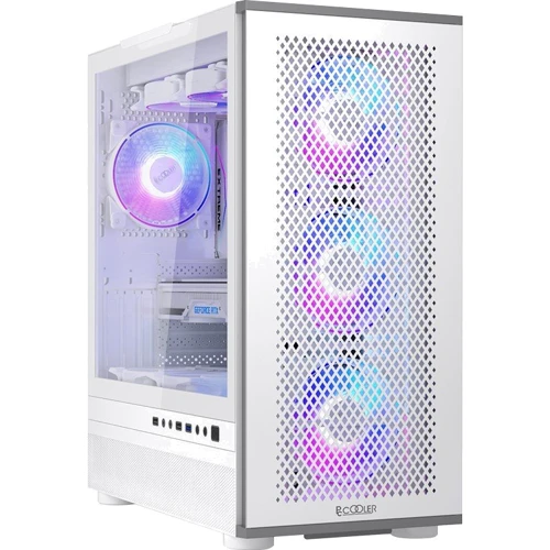 Корпус PCCooler MASTER ME200W MESH White: Форм-фактор материнской платы ATX / E-ATX / Micro-ATX